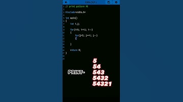 Print Pattern in C Programming |6| C language | #coding  #shorts #c  #problem #anonymous_ties