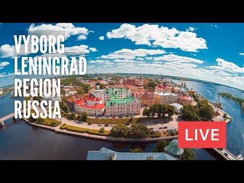 VYBORG. The Town On A Border of Finland in Leningrad Region, Russia. LIVE