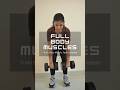 Full Body Muscle Workout with Dumbbells | Strength Training at Home | Deadlift, Press, Row & Curls