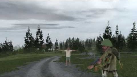 Funny weird scary spooky ARMA 1 game bug