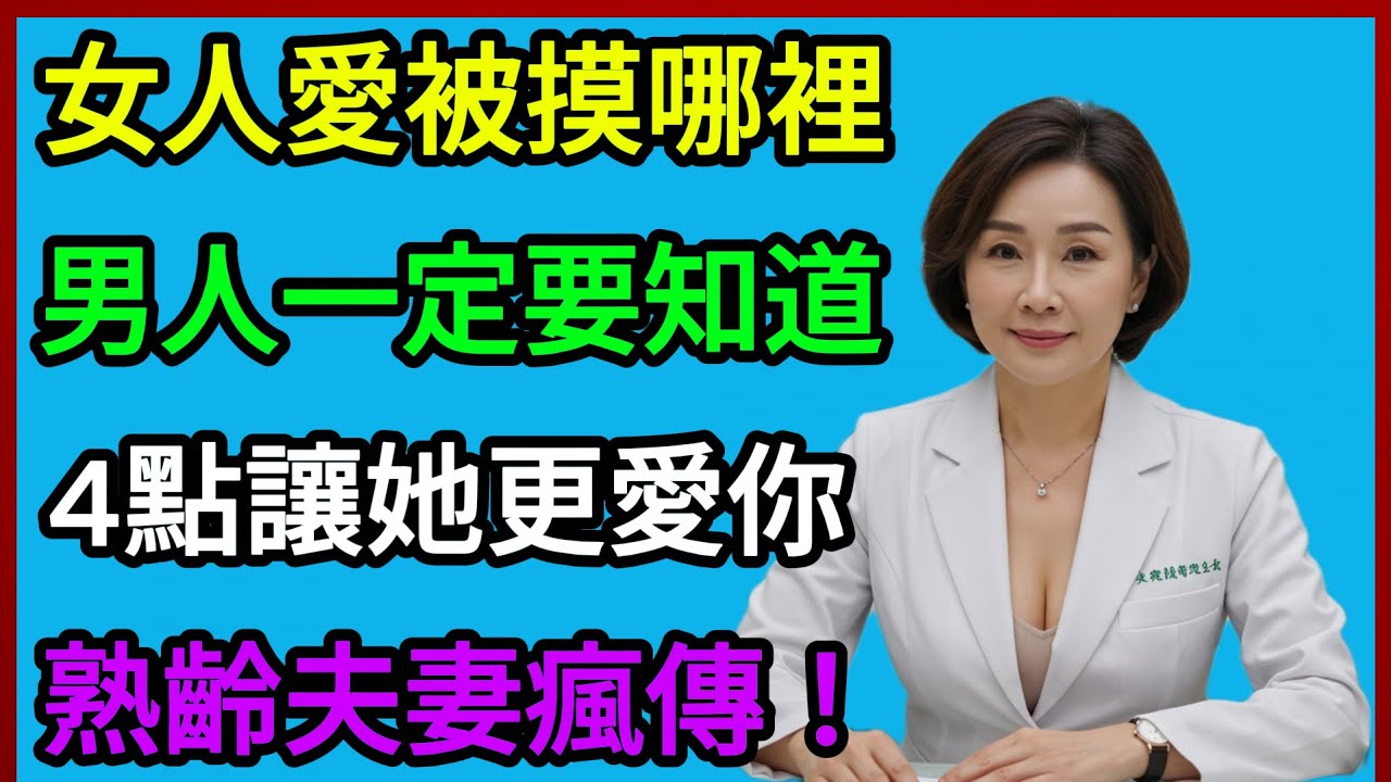 女人從來不說，但卻最愛被摸的4個身體部位。讓她更愛你，男人必須知道。