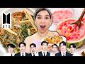 I tried korean recipes by bts