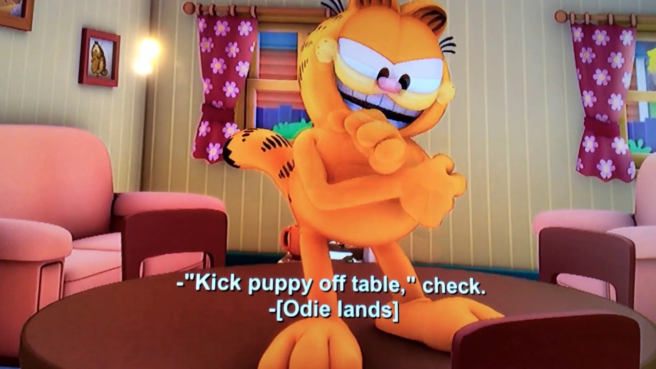 Garfield being bad - YouTube