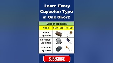 Learn Every Capacitor Type in One Short! #techshorts #viralfeeds #feedshorts #vilar