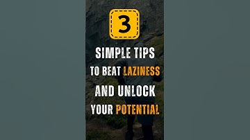How to Beat Laziness: 3 Simple Steps to Stay Motivated #shorts #motivation #mindset #health