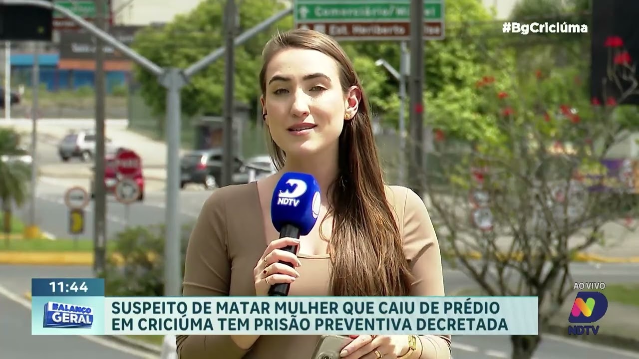 Suspeito de matar mulher que caiu de prédio é preso em Criciúma