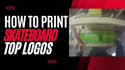 How to Screen Print Skateboard Top Graphics.