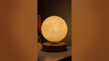 Creative 3D Magnetic Floating Levitating Moon Lamp Touch Control 3 Color Moon Light Lunar Night Ligh