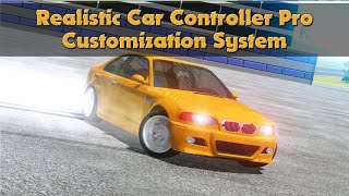 Unity Realistic Car Controller Pro | Customization System screenshot 1