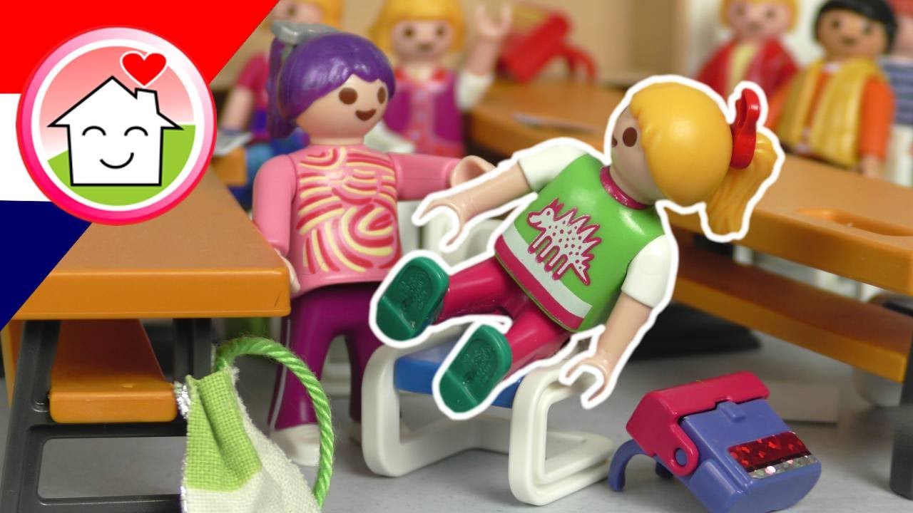 Playmobil filmpje Nederlands De eerste schooldag na de vakantie - Familie Huizer