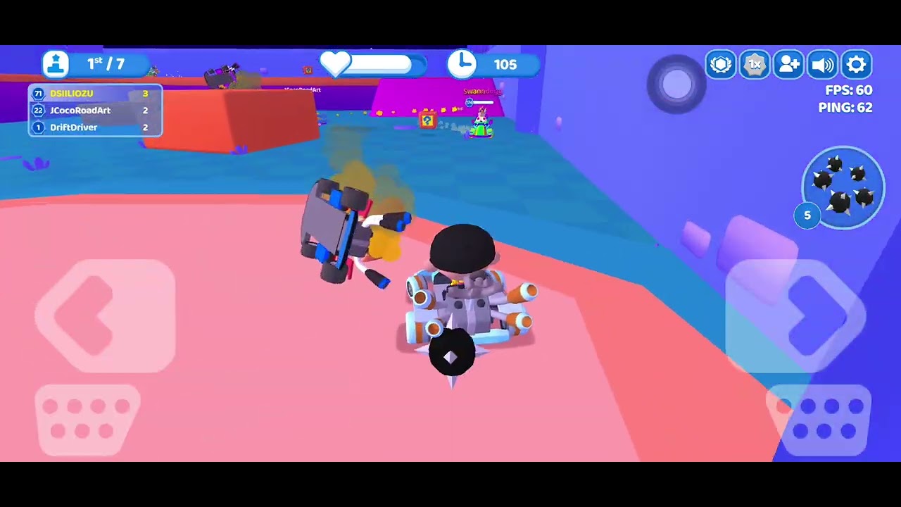 Part 1 of hitting 1100 wins in smash karts 