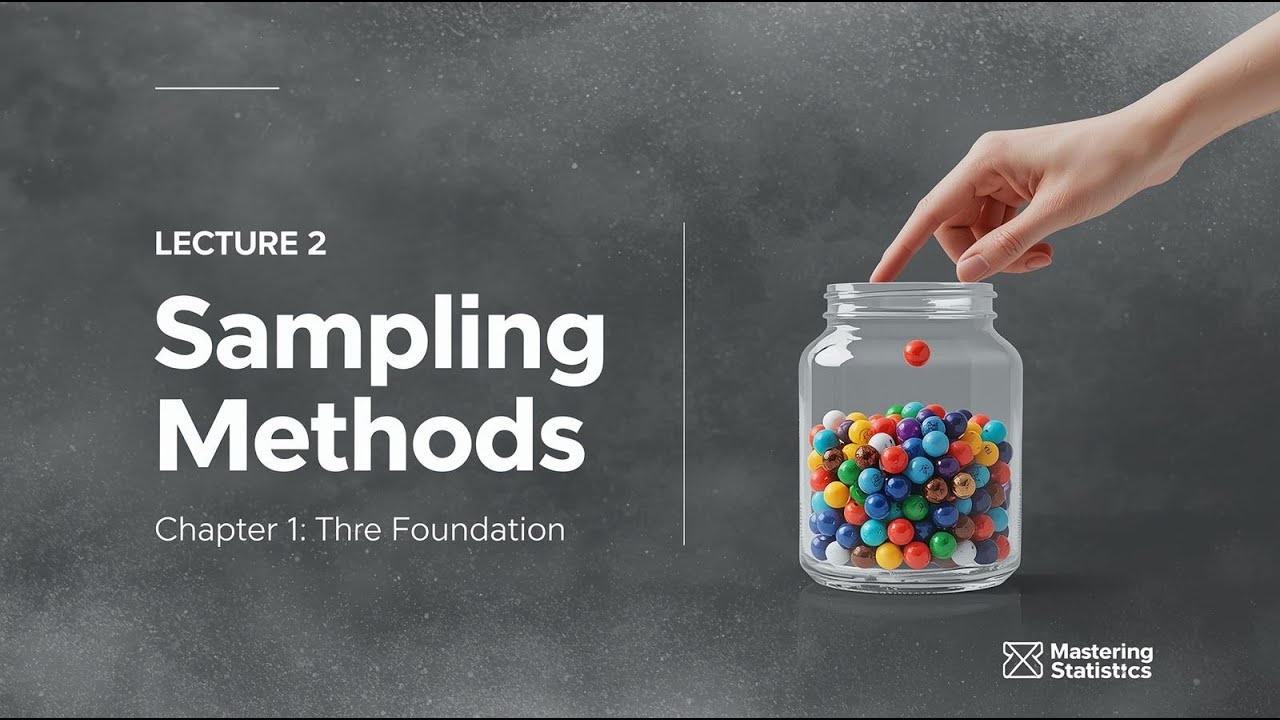 الفصل 1| المحاضرة 2: تقنيات المعاينة الإحصائية - الإيجابيات، السلبيات ومتى تستخدم كل منها