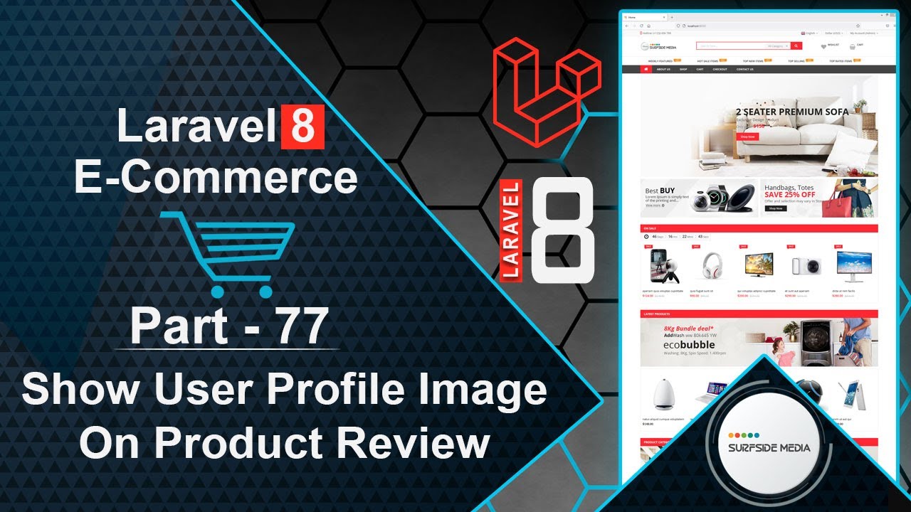 Laravel E-Commerce Project - Show User Profile Image On Product Review