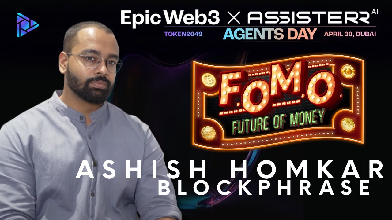 Ashish Homkar, Founder of Blockphrase | TOKEN2049 Dubai 2025 | Epic Web3 Agents Day