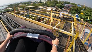 Crazy Car Coaster @ Wisata Bahari Lamongan, Tuban, Indonesia - offride & onride POV