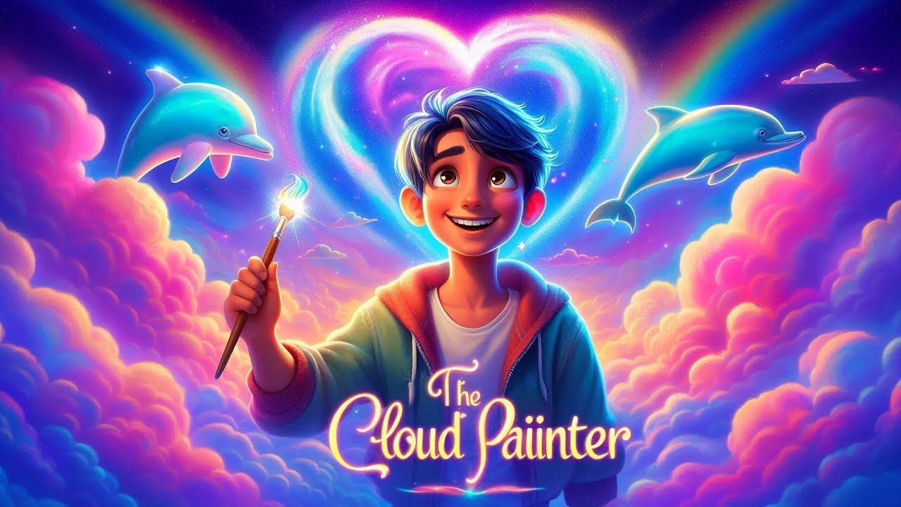  🎨 The Cloud Painter ☁️ | Magical Emotional Short Story |AI Cartoon Sketch ✨ 