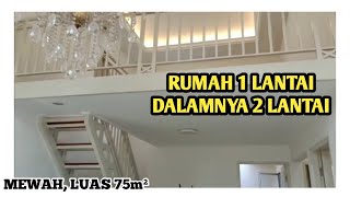 DESAIN RUMAH MINIMALIS 1 LANTAI TAPI DALAMNYA 2 LANTAI || RUMAH LUAS 6x12,5 m² DENGAN MEZANIN