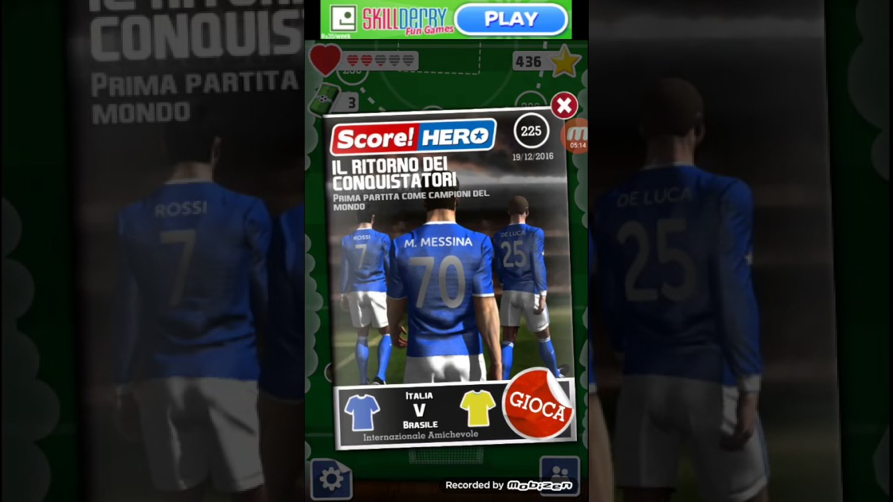 Score hero! Livelli 223 224 225 226 227