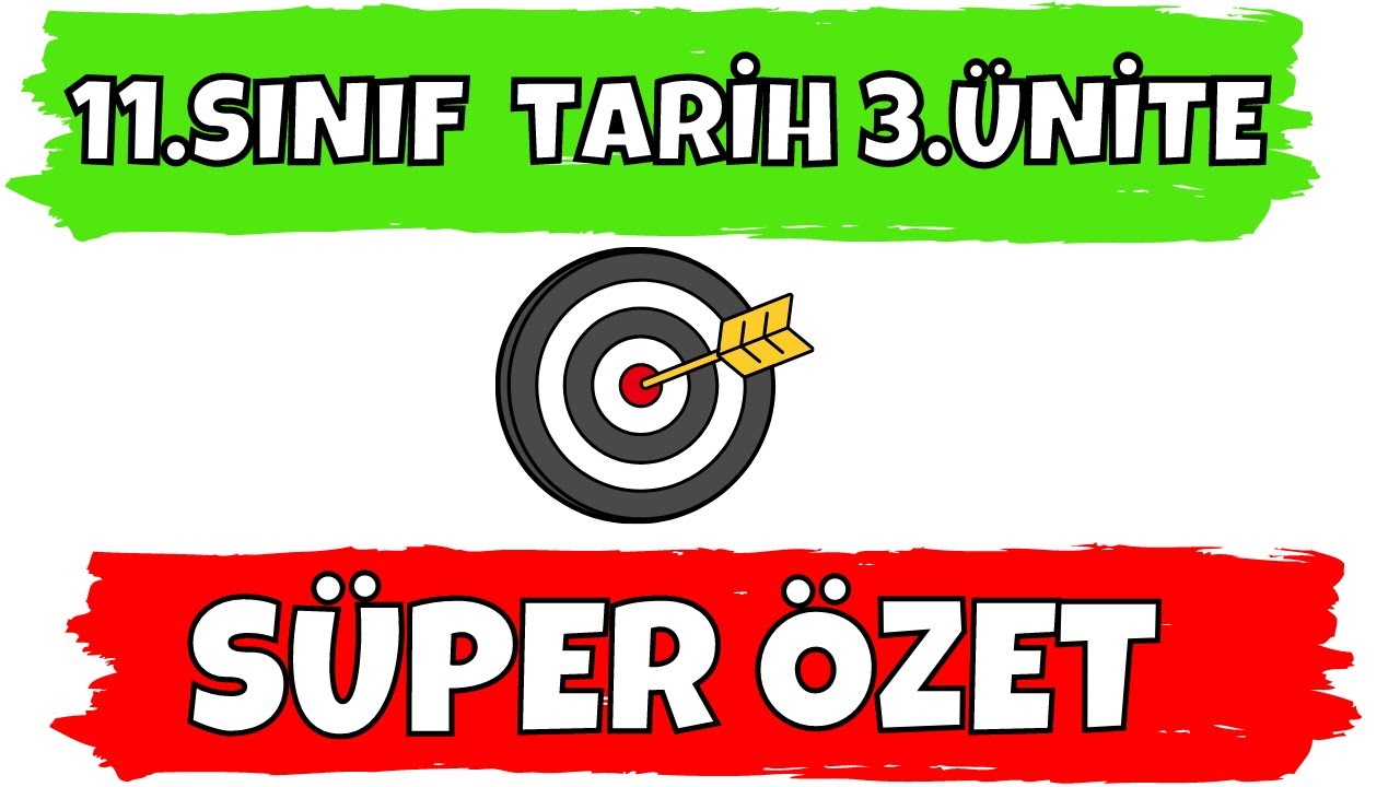 11. SINIF TARİH 3. ÜNİTE SÜPER ÖZET - ULUSLARARASI İLİŞKİLERDE DENGE STRATEJİSİ