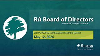 Special Meeting of the Board of Directors - Annual Board Planning Session - May 12, 2026