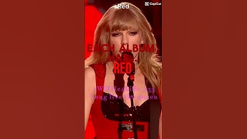 Each album has…Red #swiftie4ever #taylorsversion #taylorswift #red