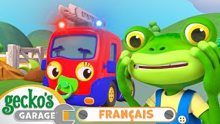 Bébé camion de pompier | Le Garage de Gecko｜Camions pour enfants