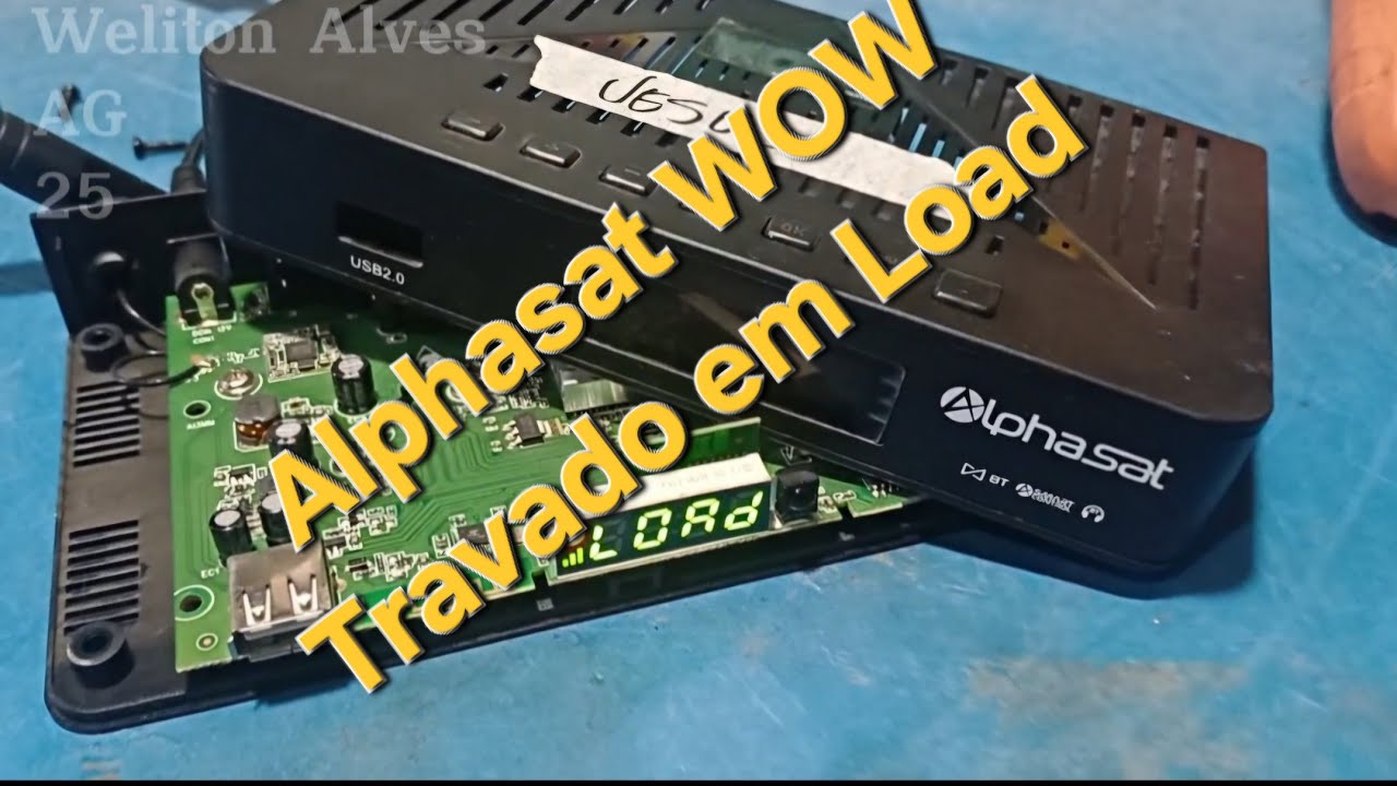 Receptor Alphasat  Wow travado em Load