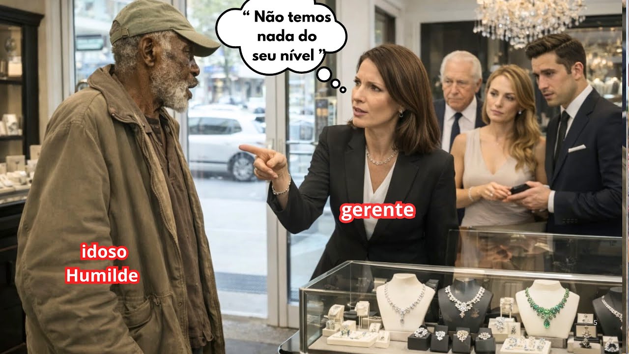Ela olhou pra ele e disse - NÃO TEMOS NADA DO SEU NIVEL : A resposta DELE calou a loja inteira.