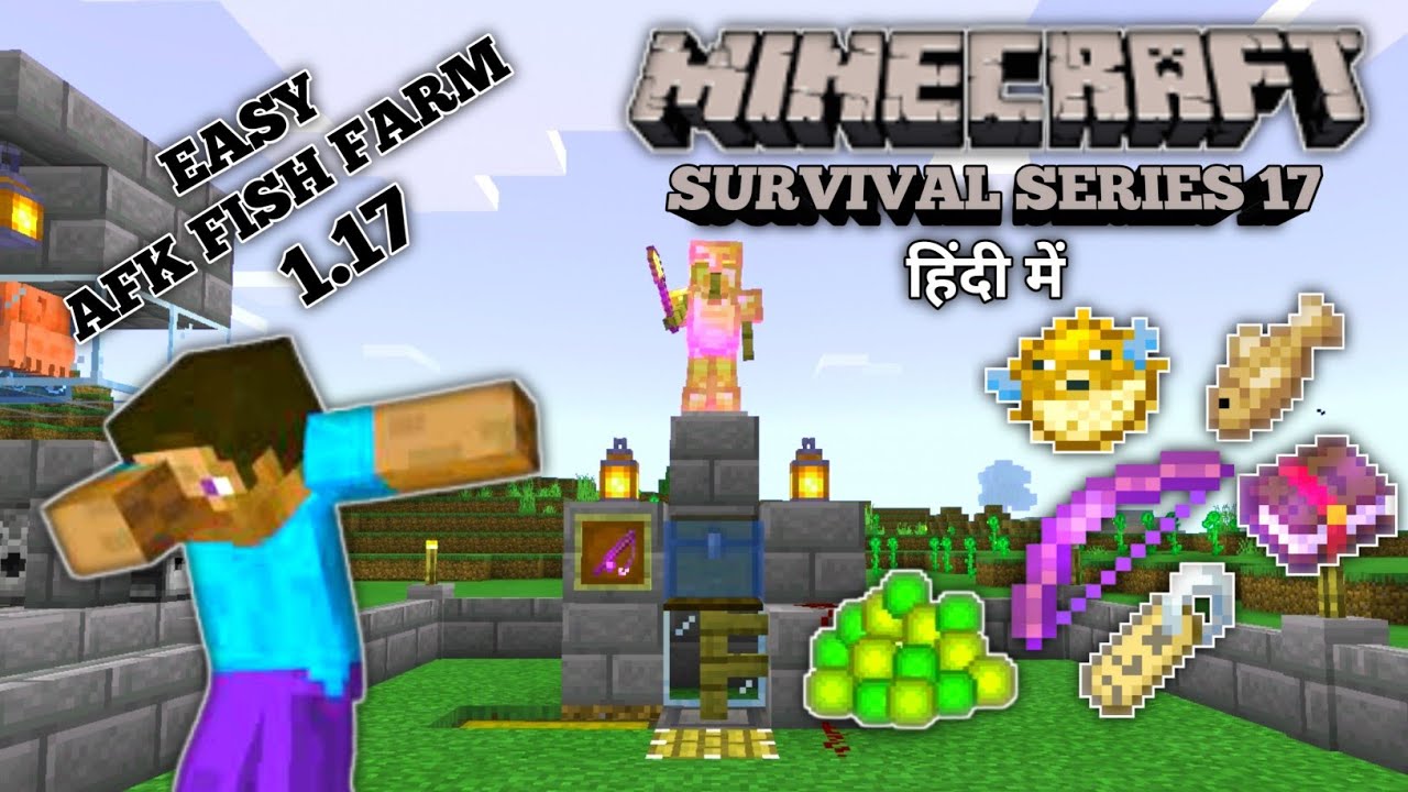 Part-17 Afk Fish Farm || With auto clicker || Minecraft PE Survival ...