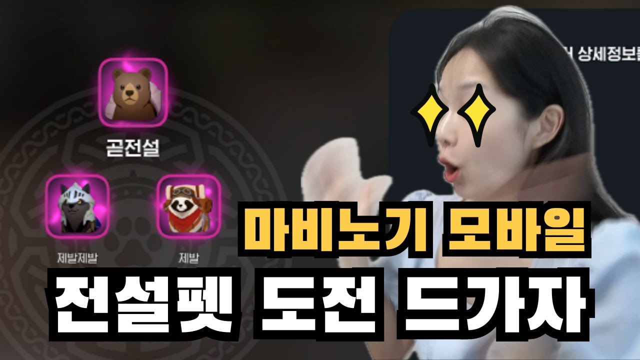 마비노기모바일 전설펫 도전 드가자!!!