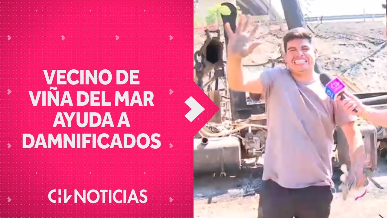 Vecino de Viña del Mar se viralizó por su optimismo en medio de incendios forestales