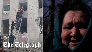 video: ‘It’s impossible to convey what I feel’: Chernihiv resident in despair after latest Russian strikes