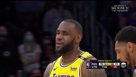 Lebron James Laughs While Being Guarded By Jae Cro...