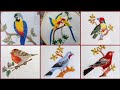 Beautiful Hand Embroidery Sparrow Designs