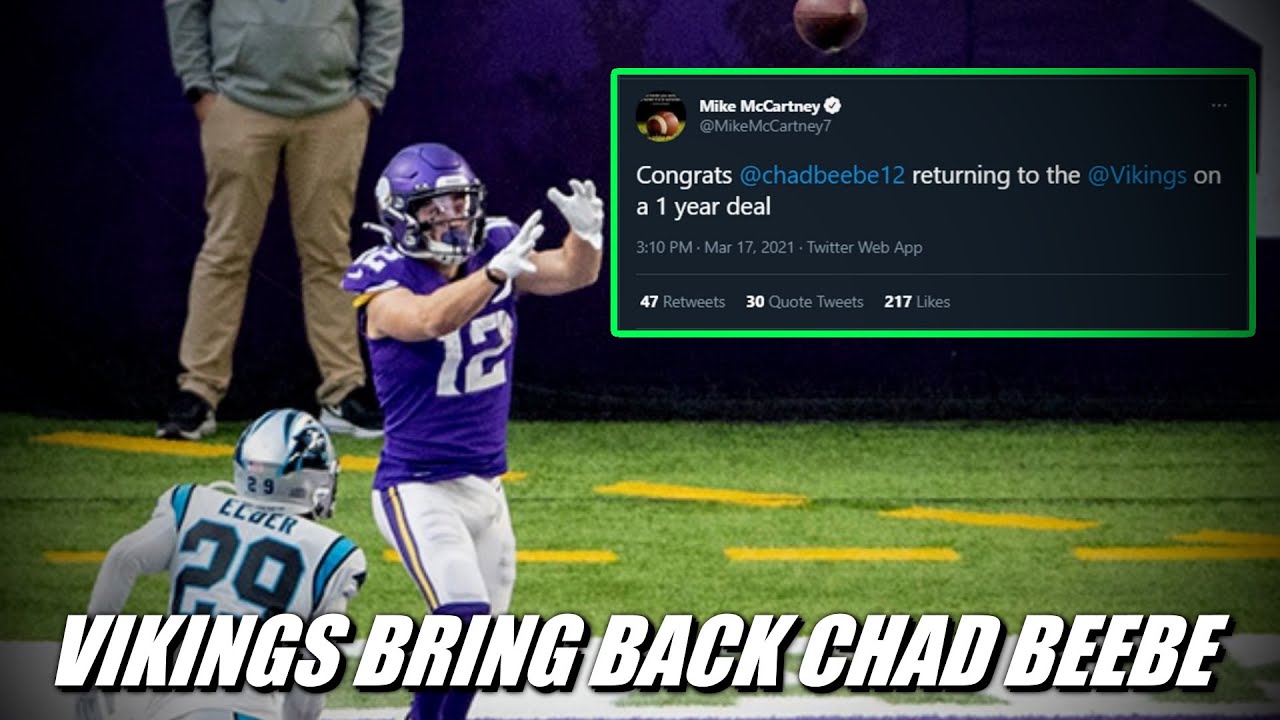 Vikings Re-Sign WR Chad Beebe on a 1-Year, League Minimum Deal