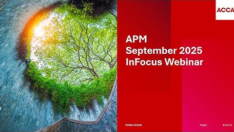 APM InFocus webinar (Sep 25) - Examiner