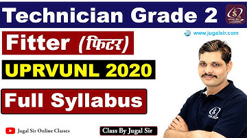 UPRVUNL | Technician Grade II Fitter | Syllabus | By Jugal Sir