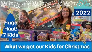 HUGE SEVEN KIDS CHRISTMAS MEGA GIFT HAUL | What I got my Toddlers and Kids for Christmas 2022