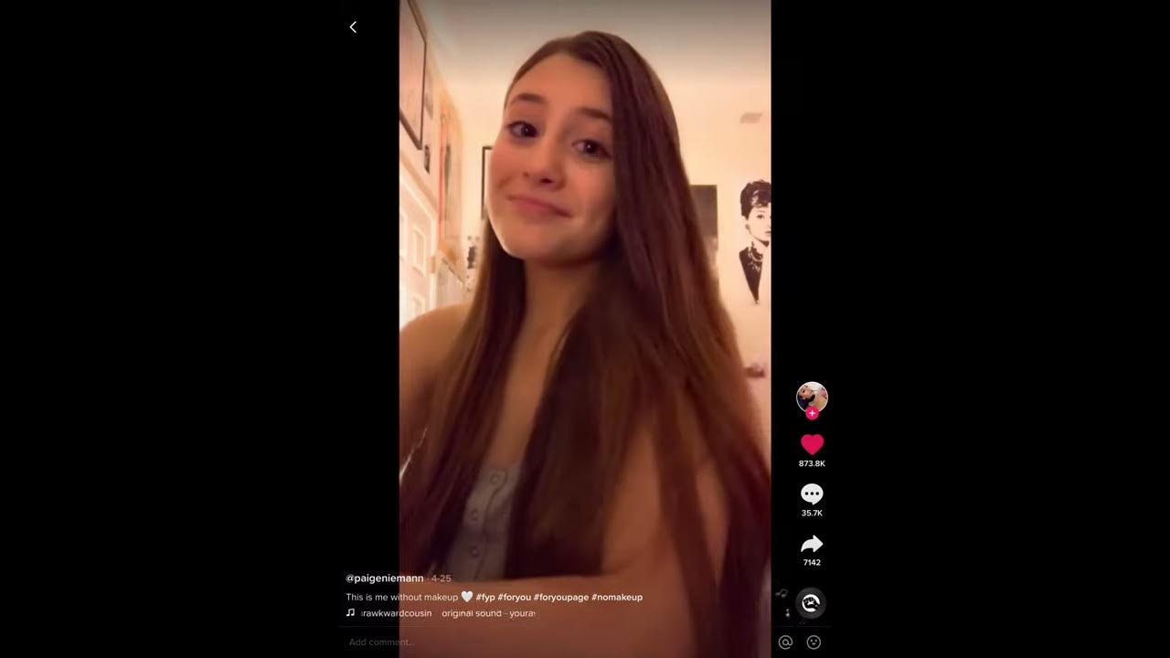 PAIGE NIEMAN WITHOUT MAKEUP😧 YouTube