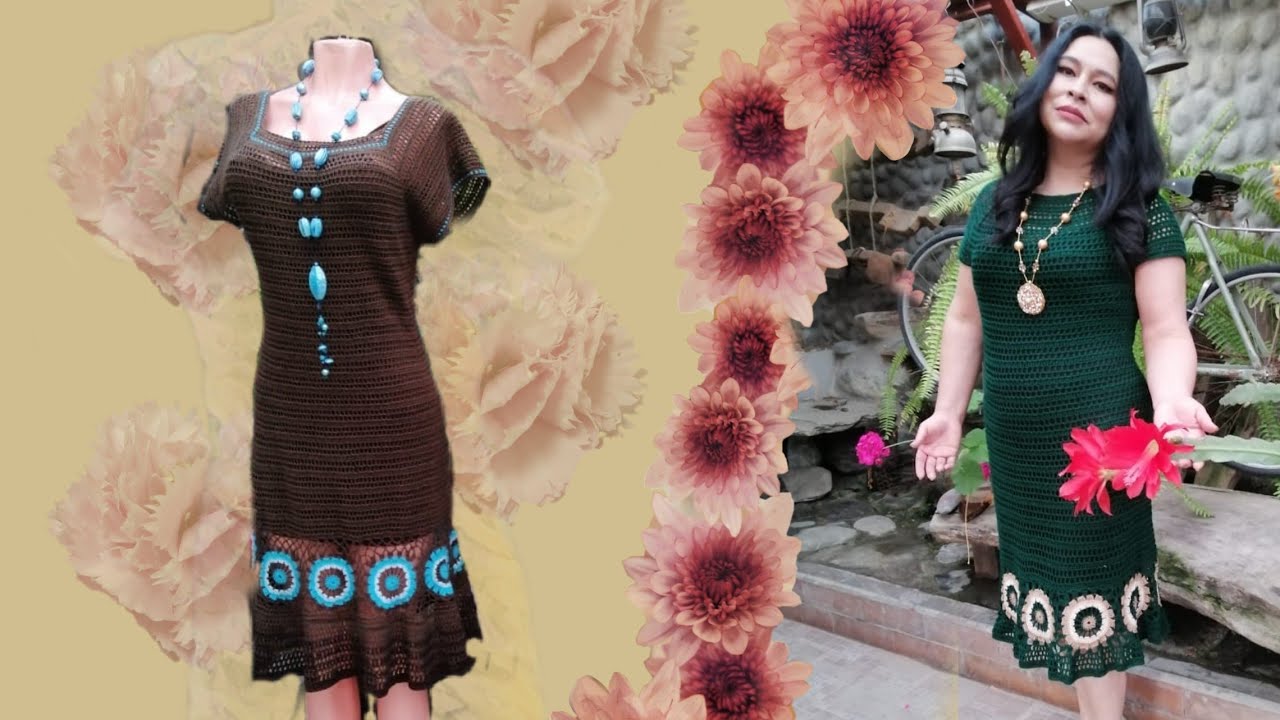 ¿COMO HACER UN VESTIDO PRIMAVERAL A CROCHET.  TODAS LAS TALLAS. Parte. 1