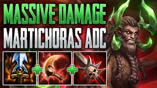 SHREDDING WITH THE NEW HUNTER! Martichoras ADC Gameplay (SMITE Conquest)