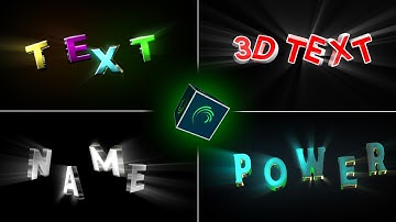 Top 5 Alight Motion 3D Text Presets ✨ Free Download