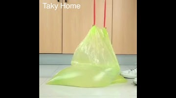 Cuộn Túi Nilon Đựng Rác, Túi Có Quai Rút, Rất Tiện Dụng, Sạch Sẽ, Tiện Ích Cho Gia Đình 5620