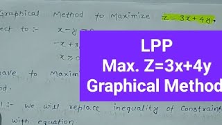 Graphical Method , Unbounded Solution , LPP!