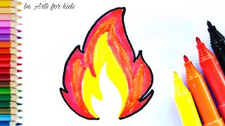 How To Draw The Fire Emoji 🔥