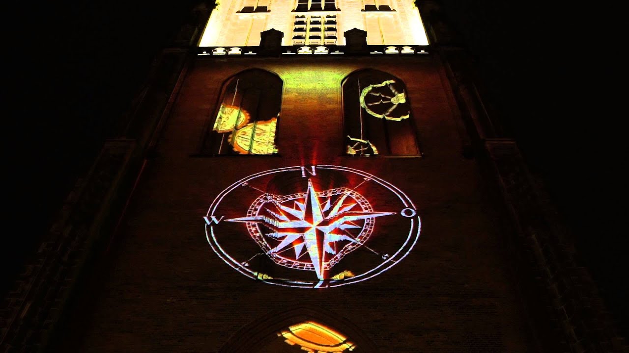 Mappingshow on the OLV Churchtower Amersfoort