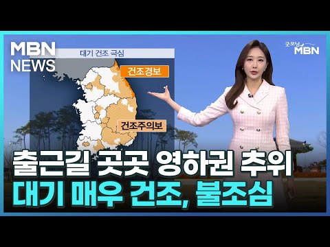 [날씨]출근길 곳곳 영하권 추위…대기 매우 건조, 불조심 [굿모닝 MBN]