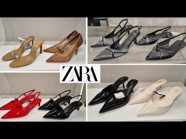 Zara | Shoes | Zara Green Slingback Heeled Leather Sandals Size 38 |  Poshmark