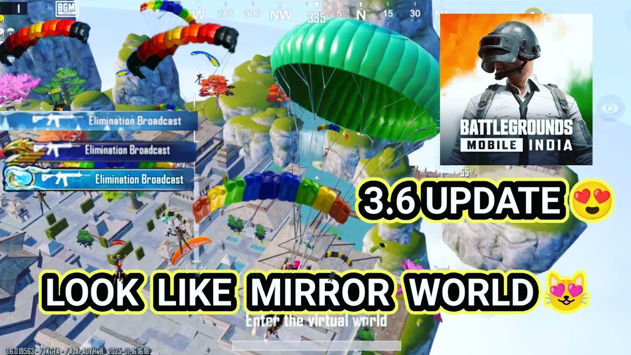 BGMI 3.6 NEW UPDATE LOOK LIKE MIRROR WORLD 😍 AMAZING TIPS & TRICK🔥