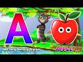 Phonics Song 2 with TWO Words in 3D - A For Apple🍎🍏- ABC Alphabet Songs with Sounds for Children's